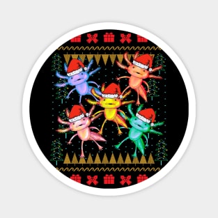 Firefly Axolotls Ugly Christmas Sweater Magnet